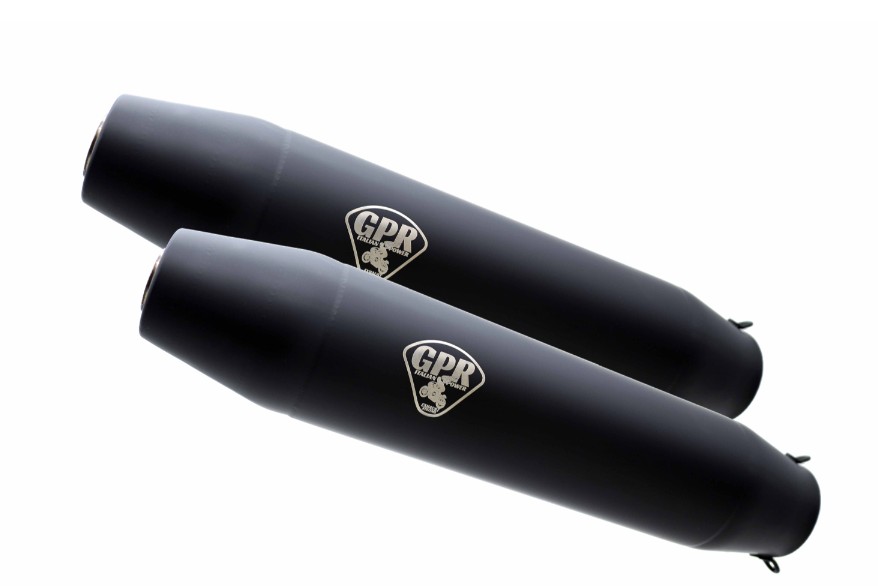 Deeptone Black Cafè Racer Bmw R 100 Rs - Rt - Cs - S 1976 / 1984 Schalldämpferpaar ohne Anschlussr.