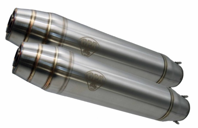 Deeptone Inox Cafè Racer Honda Cb 500 Four K0 - K1 - K2 - K3 Schalldämpferpaar ohne Anschlussrohr