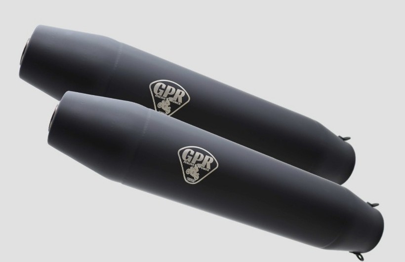 Deeptone Black Cafè Racer Bmw K 1100 Lt 1992/1999 Schalldämpferpaar ohne Anschlussrohr