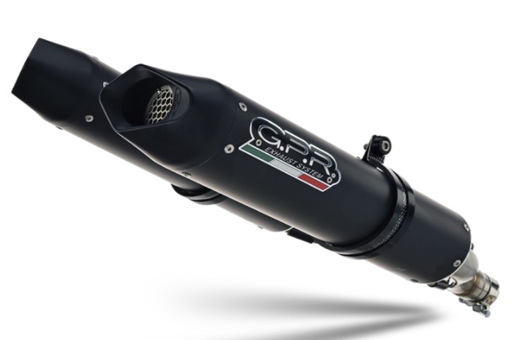 GPR FURORE EVO4 NERO APRILIA DORSODURO 1200 2011/16 DUAL SLIP-ON MIT KAT