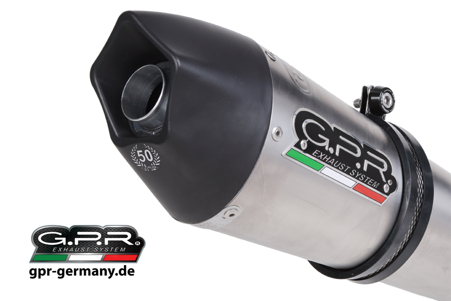 GPR GPE ANNIVERSARY TITANIUM YAMAHA MT-09 TRACER/FJ-09 TR 2015/16  HOMOLOGIERTER SCHALLDÄMPFER MIT V