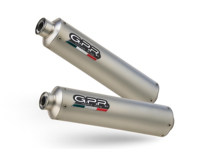 GPR TITANIUM TONDO / ROUND DUCATI MONSTER S2R 2004/07  MID KOMPLETTANLAGE MIT DOPPELSCHALLDÄMPFER