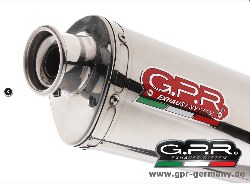 GPR TRIOVAL MOTO GUZZI GRISO 1200 8V 2007/16 SLIP-ON MIT KAT