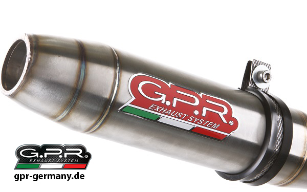 GPR DEEPTONE INOX YAMAHA YZF R1/R1-M 2017/20 e4 HOMOLOGIERTER AUSPUFF MIT LINK PIPE