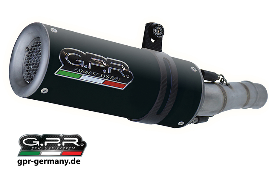 GPR M3 BLACK TITANIUM YAMAHA YZF R1/R1-M 2017/20 e4 HOMOLOGIERTER AUSPUFF MIT LINK PIPE