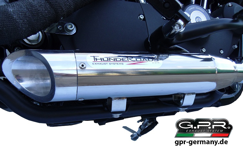 GPR SLASH INOX SUZUKI INTRUDER 1500 2013/16 Komplettanlage homologiert mit 2 Dämpfern und Kat